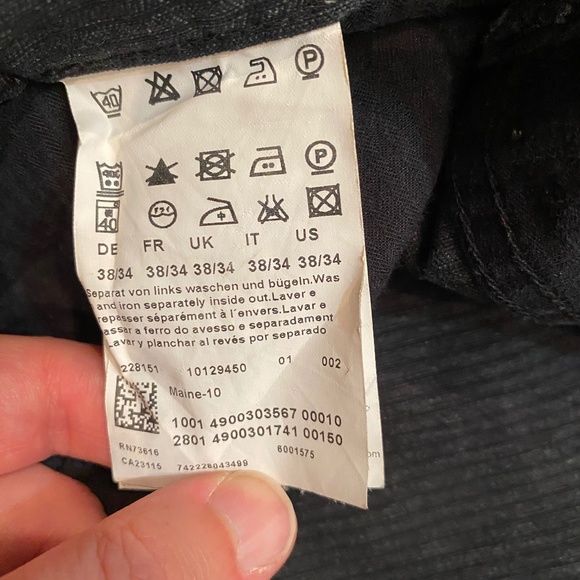 HUGO BOSS Men’s Black Pants Jeans Sz 38 - Picture 9 of 9